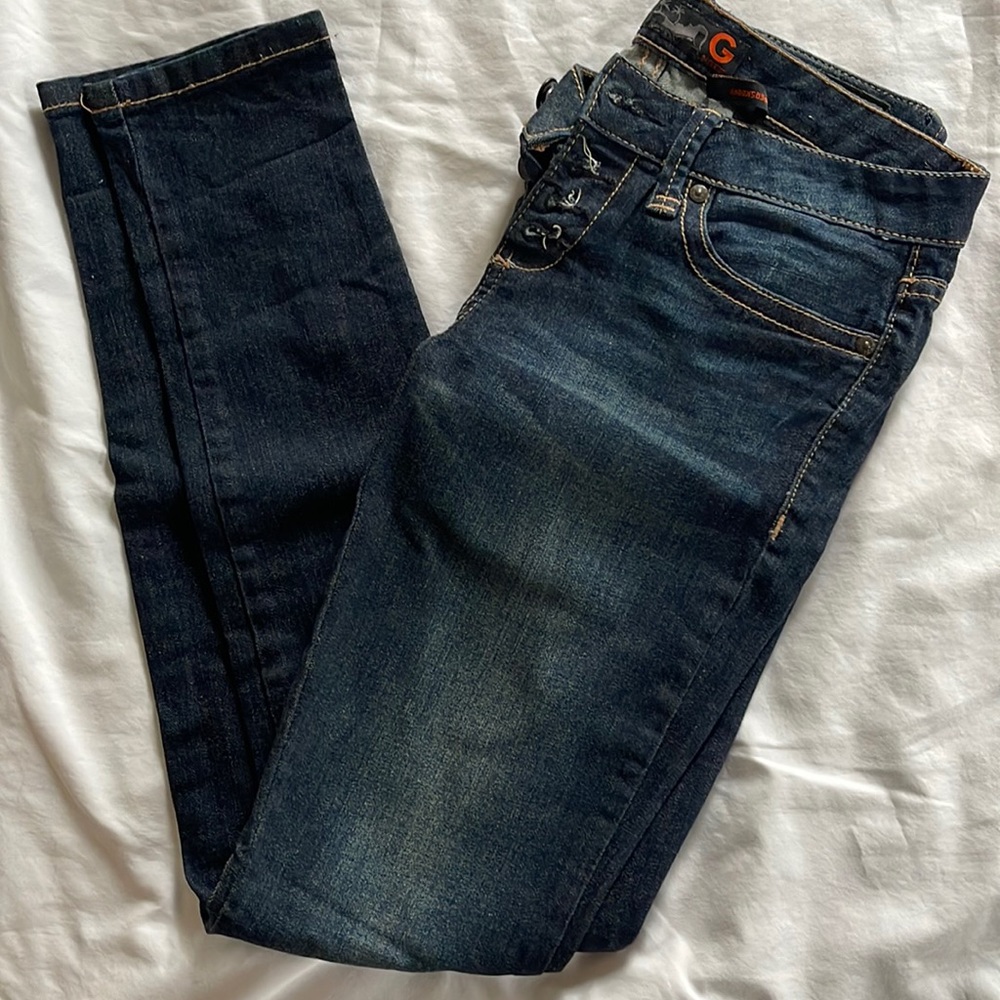 Vintage Guess dark blue skinny jeans
